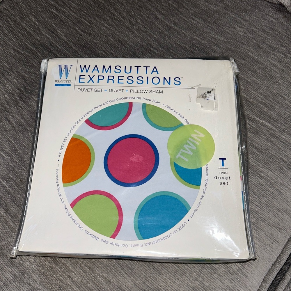 Twin Duvet Set Wamsutta new